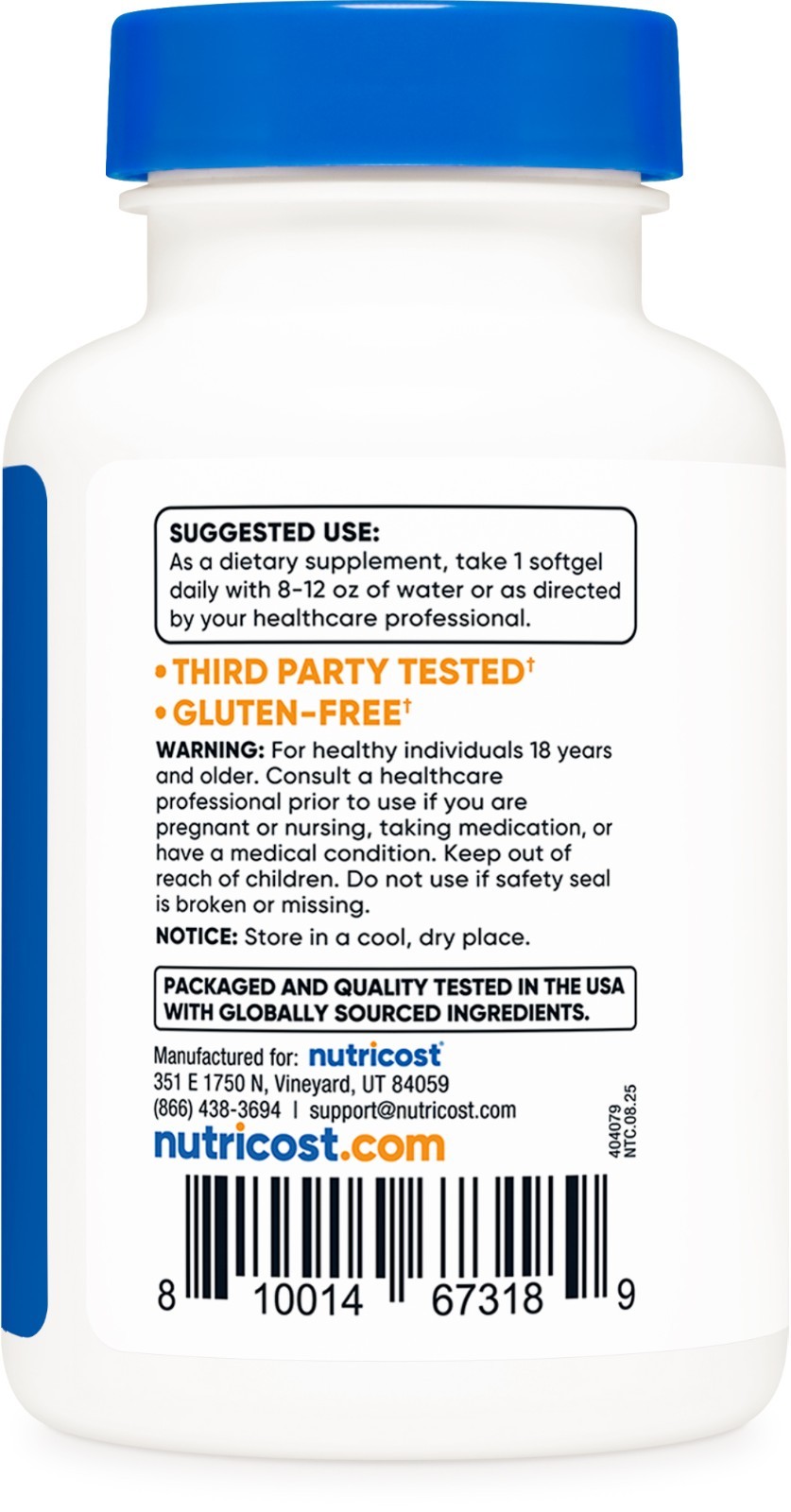Nutricost Astaxanthin 4mg, Gluten Free and Non-GMO, 120 Softgels