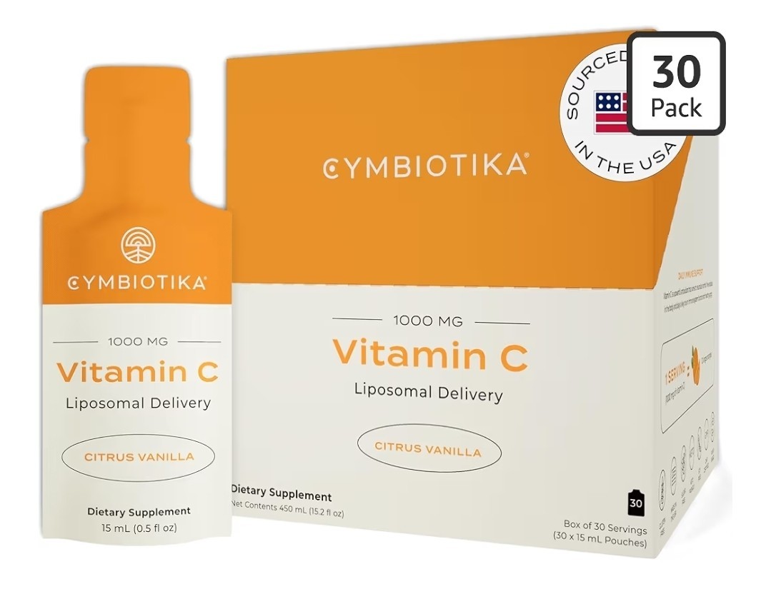 Cymbiotika Liposomal Vitamin C – Citrus Vanilla – 1000mg per serving 30ct