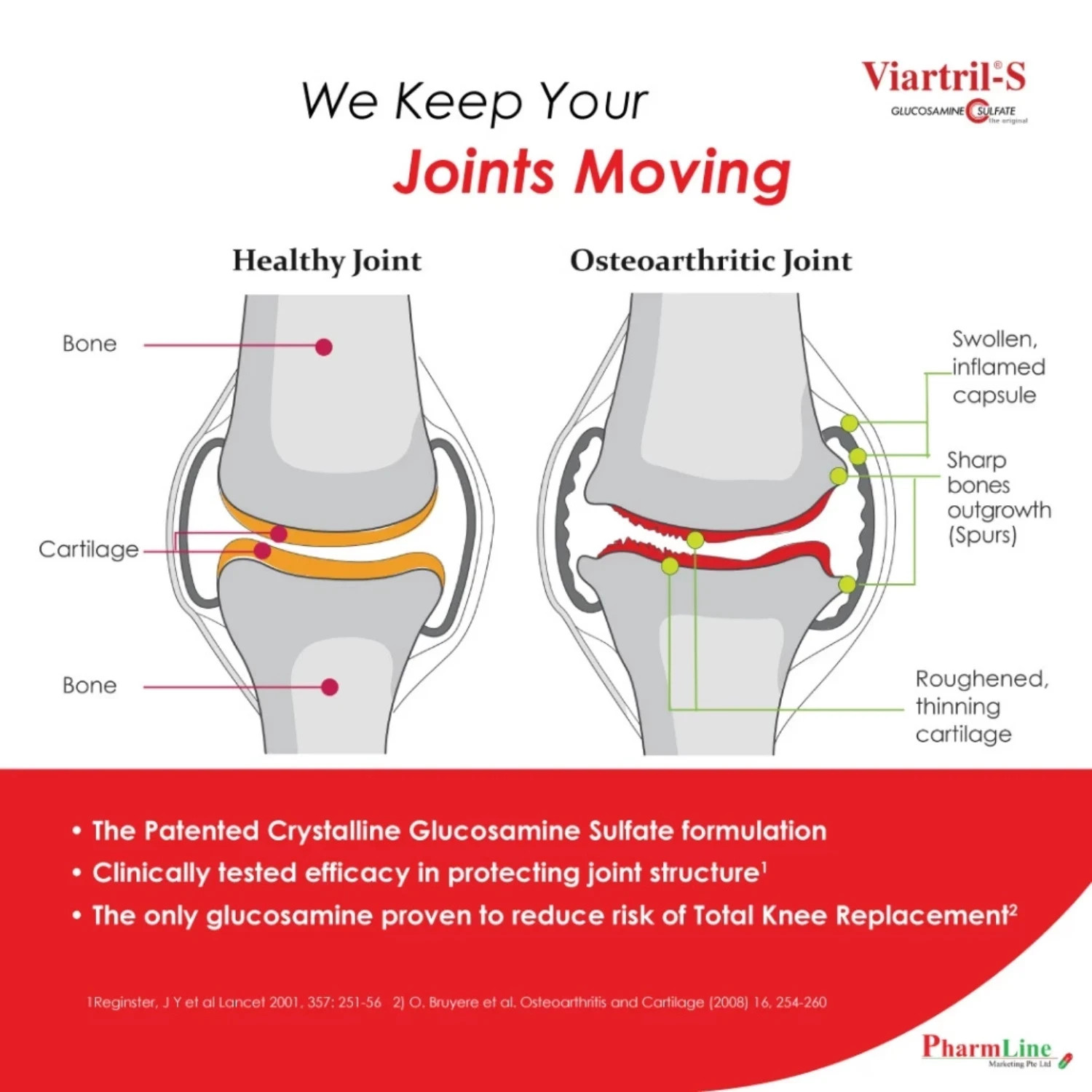 1 Pack Viartril-S Glucosamine 500mg Joint Pain Knee Pain Supplement 90s cap