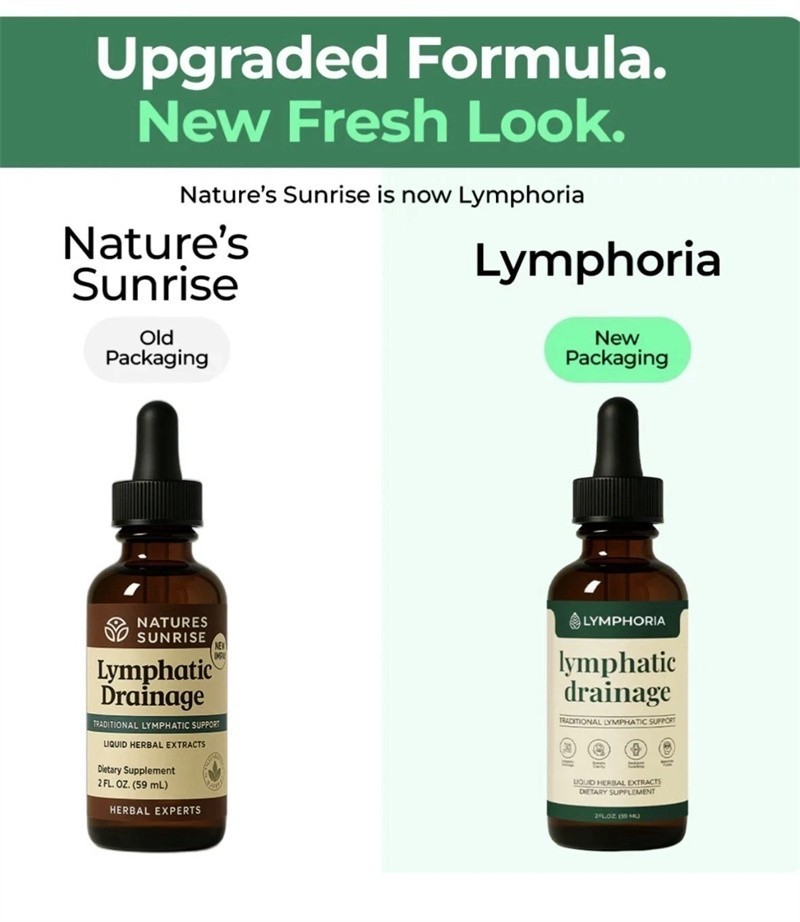 1-3X Lymphoria – Lymphatic Drainage 59ml – Detox, Bloat Relief & Immune Support