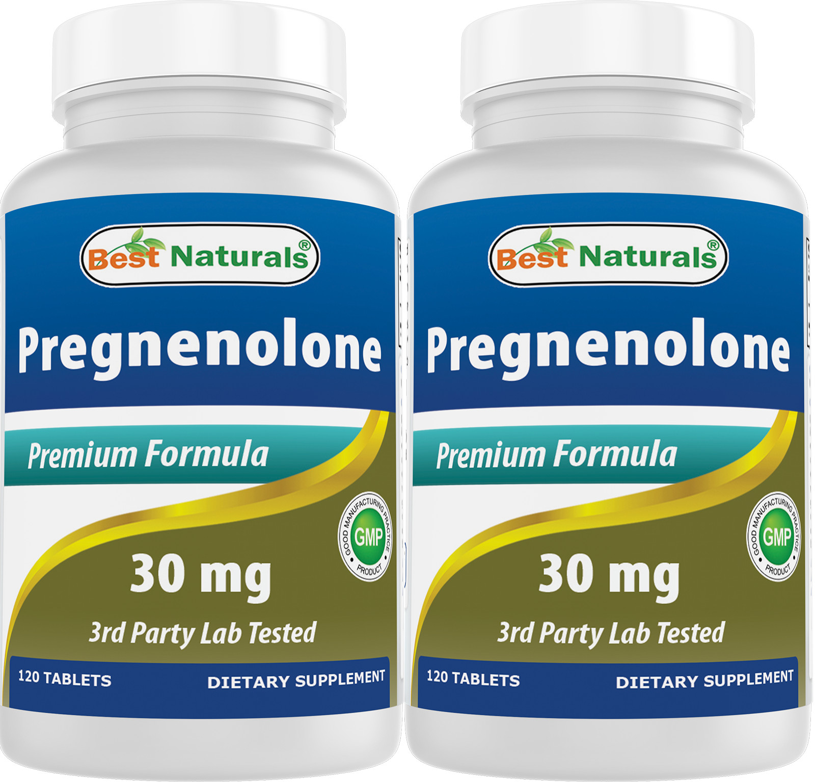 2 Pack Best Naturals Pregnenolone 30 mg 120 Tablets