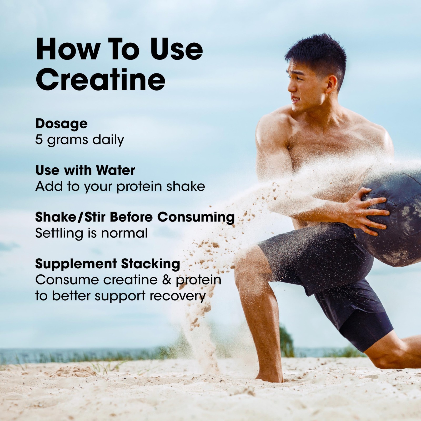 Micronized Creatine Monohydrate Powder – Supports Strength & Recovery, 120 Servi