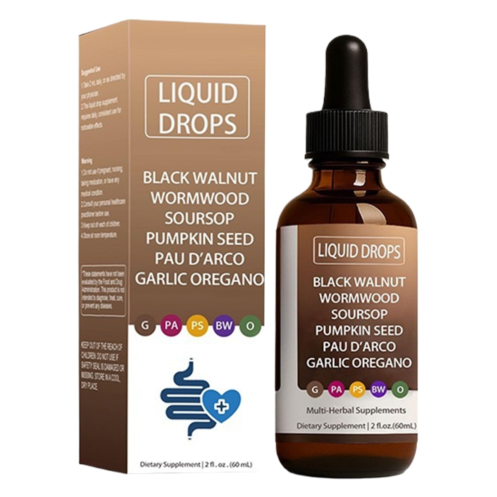 Walnut Black Gut Wormwood Tincture Rapid Walnut Cleanse Digestive Fitness 60ml