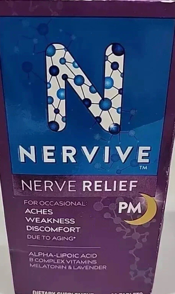 2 x Nervive PM** Nerve Relief Weakness & Discomfort PM 60 tabs Exp-8/2026