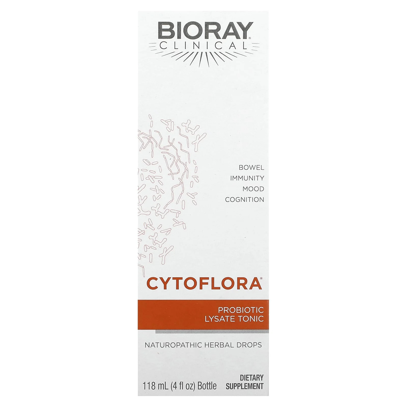 2 X Bioray, CytoFlora, Probiotic Lysate Tonic, 4 fl oz (118 ml)