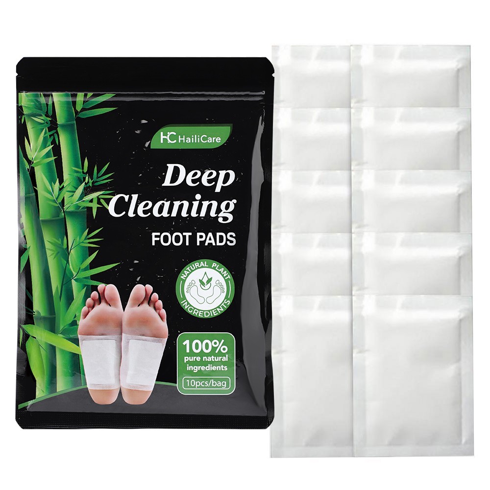 30x Wormwood Bamboo Charcoal Foot Paste Deep Cleaning Food Pads Organic Herbal