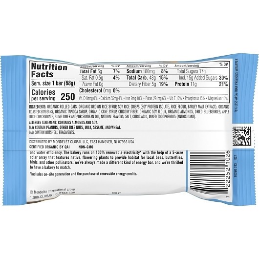 Clif Blueberry Crisp, 2.4 Ounce, 192 Per Case