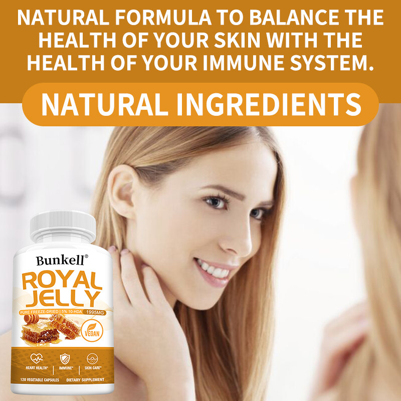 Royal Jelly Capsules 570mg – Regulates heart function and immune system health
