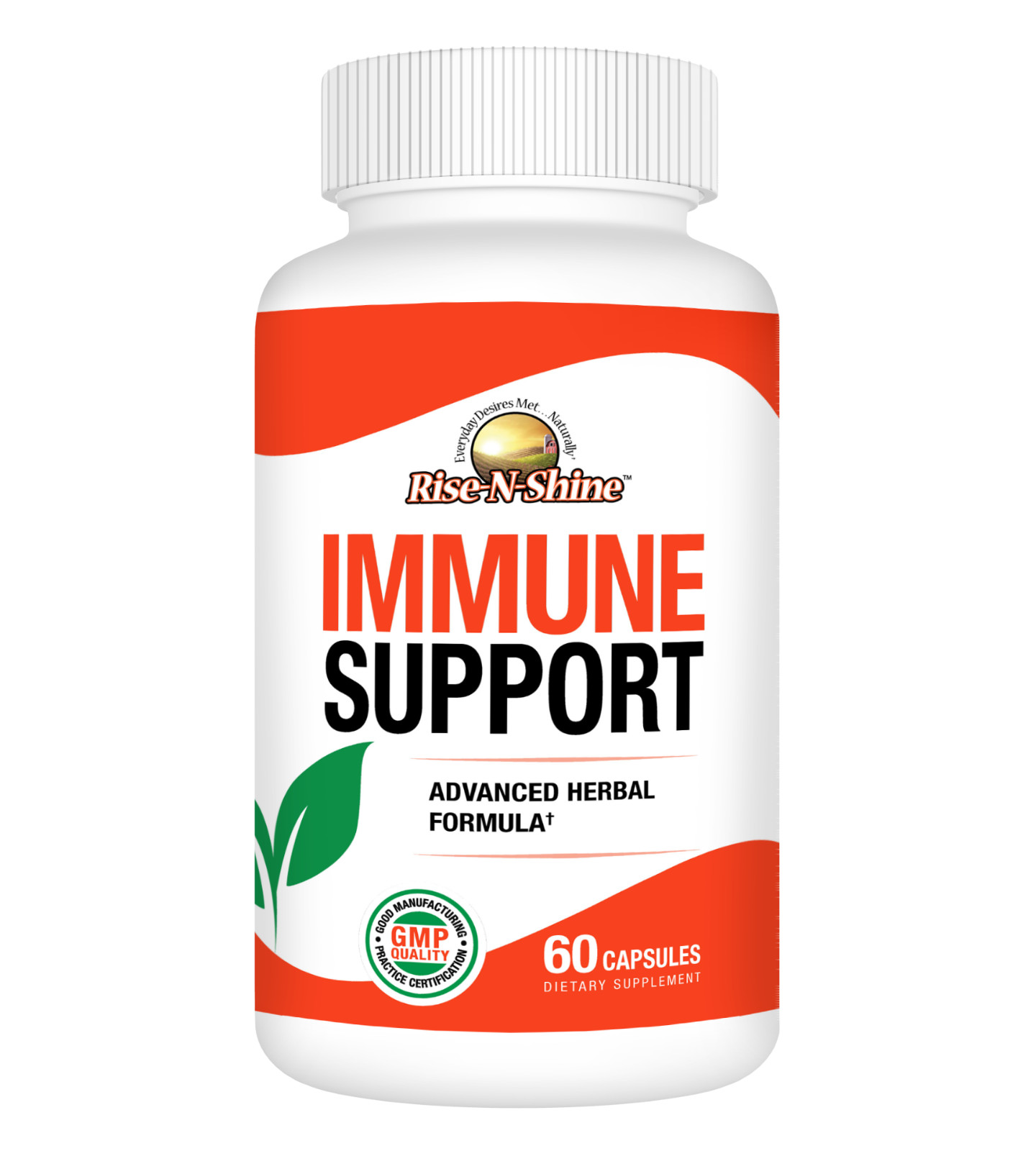 Immune Support by Rise-N-Shine – Vitamin C Turmeric Mushroom Antioxidant Pills