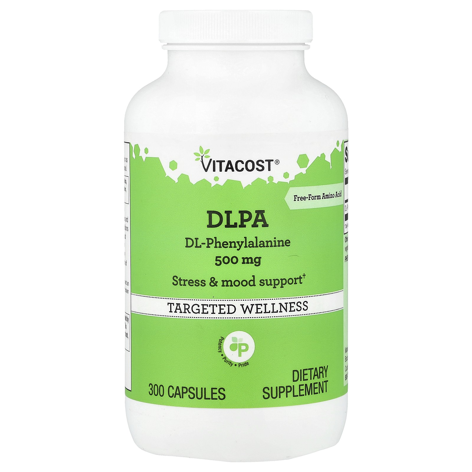DLPA, 500 mg, 300 Capsules