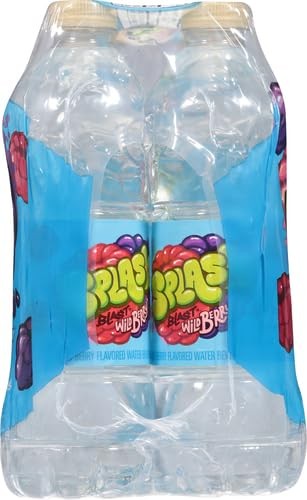 SPLASH REFRESHER Flavored Water Bottles, Wild 16.9 Fl Oz (Pack of 6), Clear