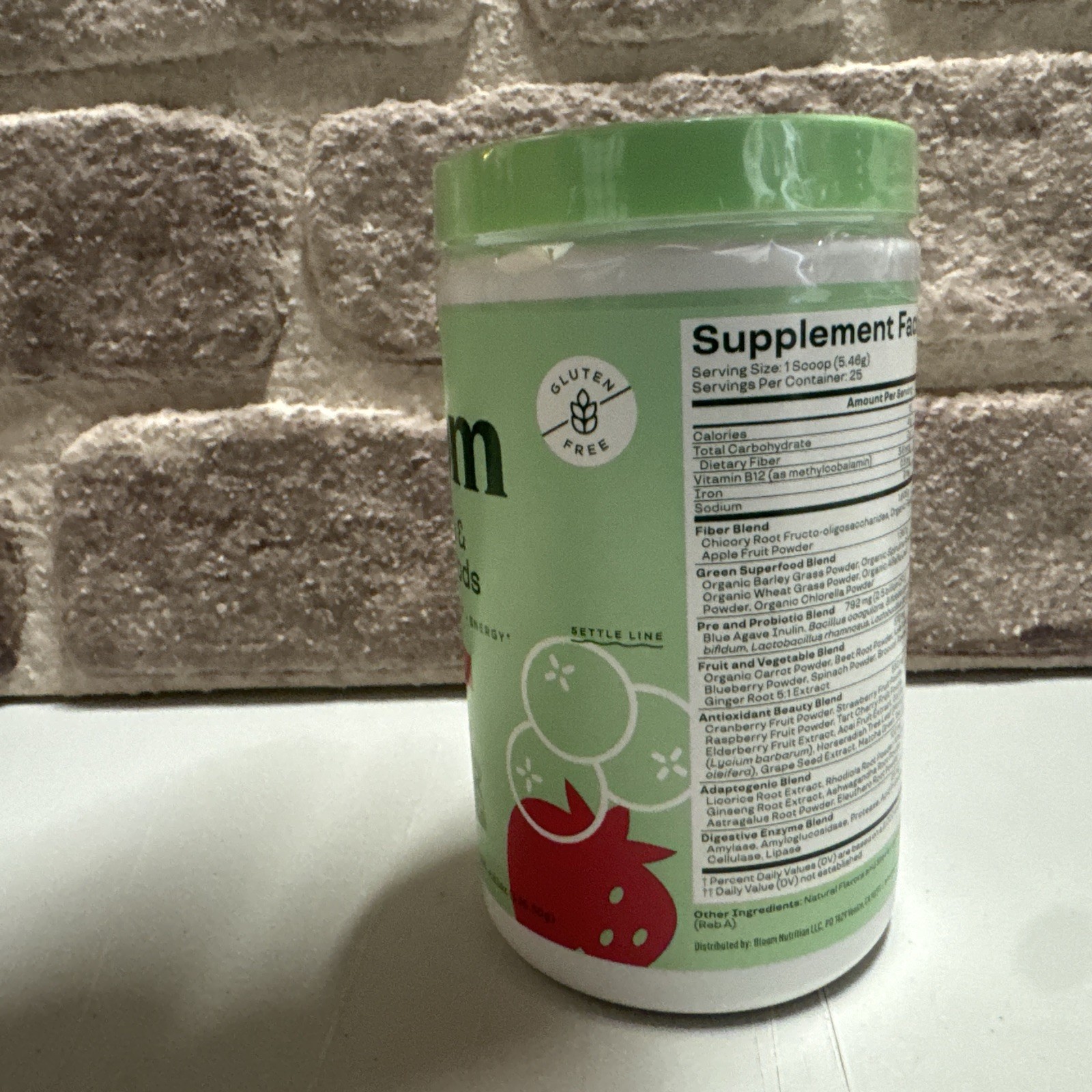 Bloom Nutrition Greens & Superfoods Berry 4.8oz (136g) EXP 05/2026, NEW, G