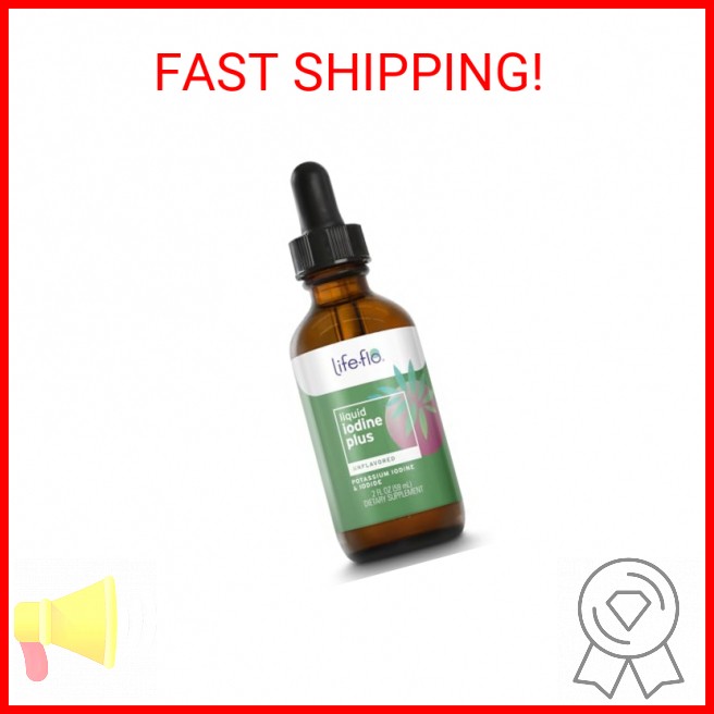 Life-flo Liquid Iodine Plus 150 mcg, Iodine Supplement for Thyroid Support,* Hea