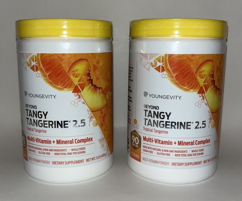Youngevity Beyond Tangy Tangerine 2.5 Tropical Tangerine Multi Vitamin TWO PACK