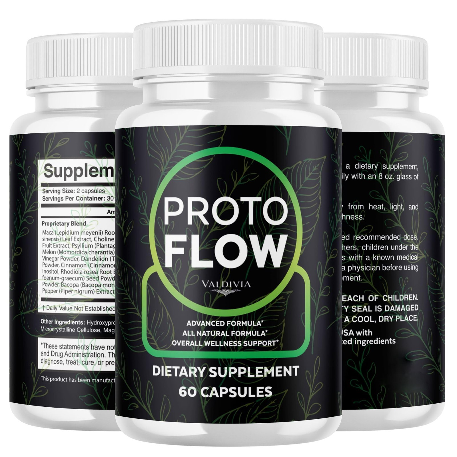 ProtoFlow Prostate Urinary Support Men Supplement Capsules 3 Pack 180Ct