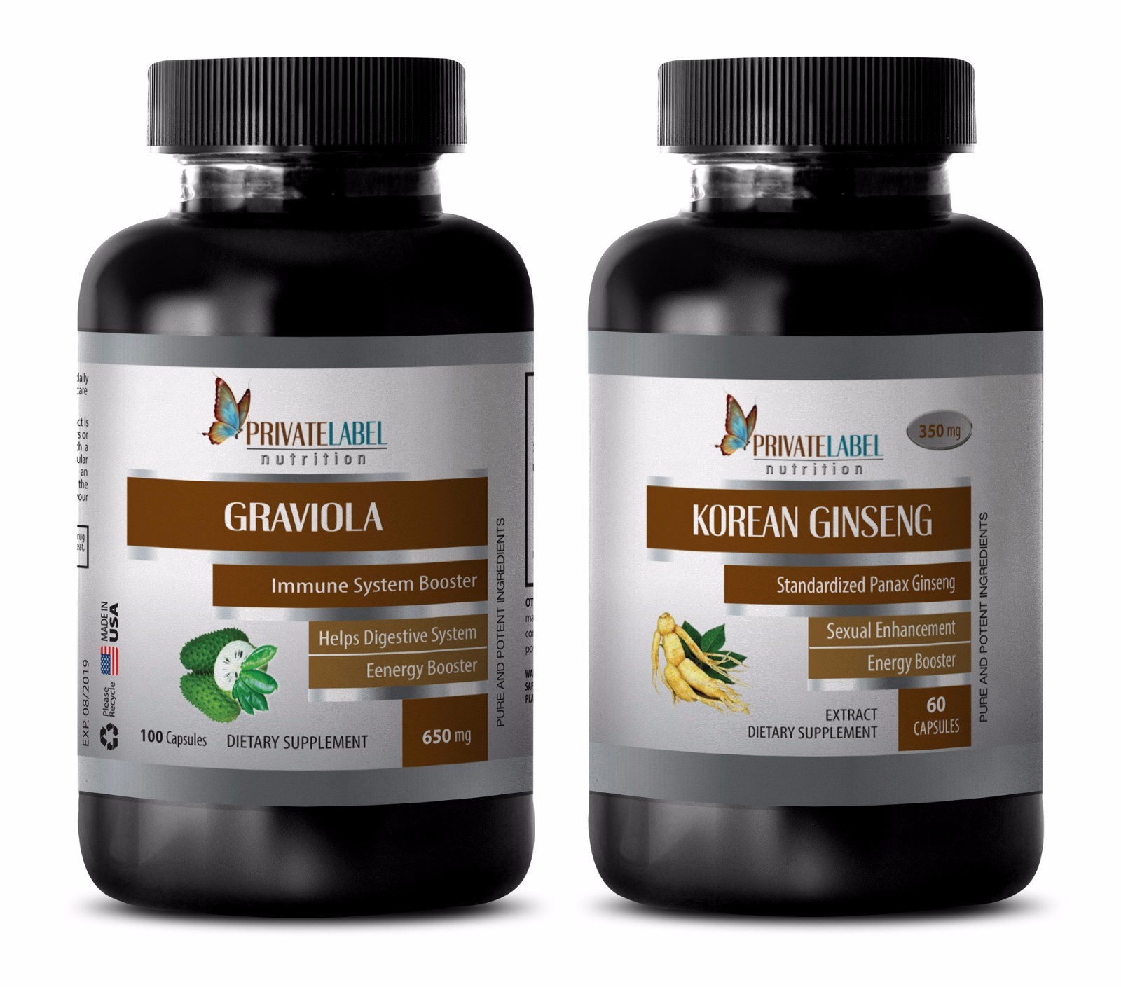 Immune health basics – GRAVIOLA- KOREAN GINSENG COMBO- graviola tincture