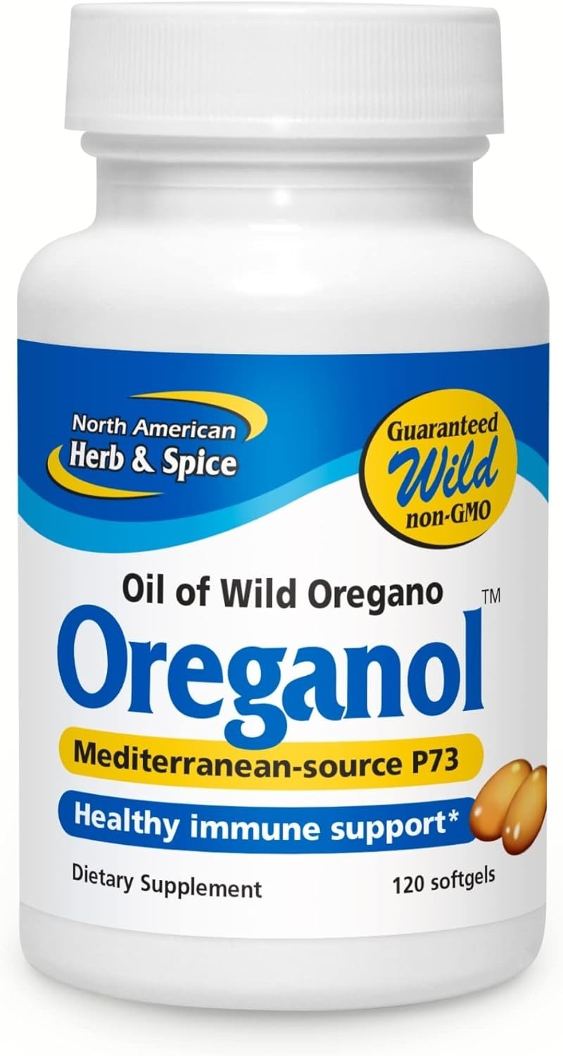 NORTH AMERICAN HERB & SPICE Oreganol P73, 120 Softgels – Immune System Support