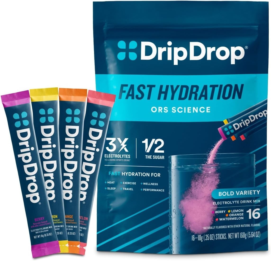 Hydration Packets – Electrolyte Mix, & Gluten-Free – 5.64oz