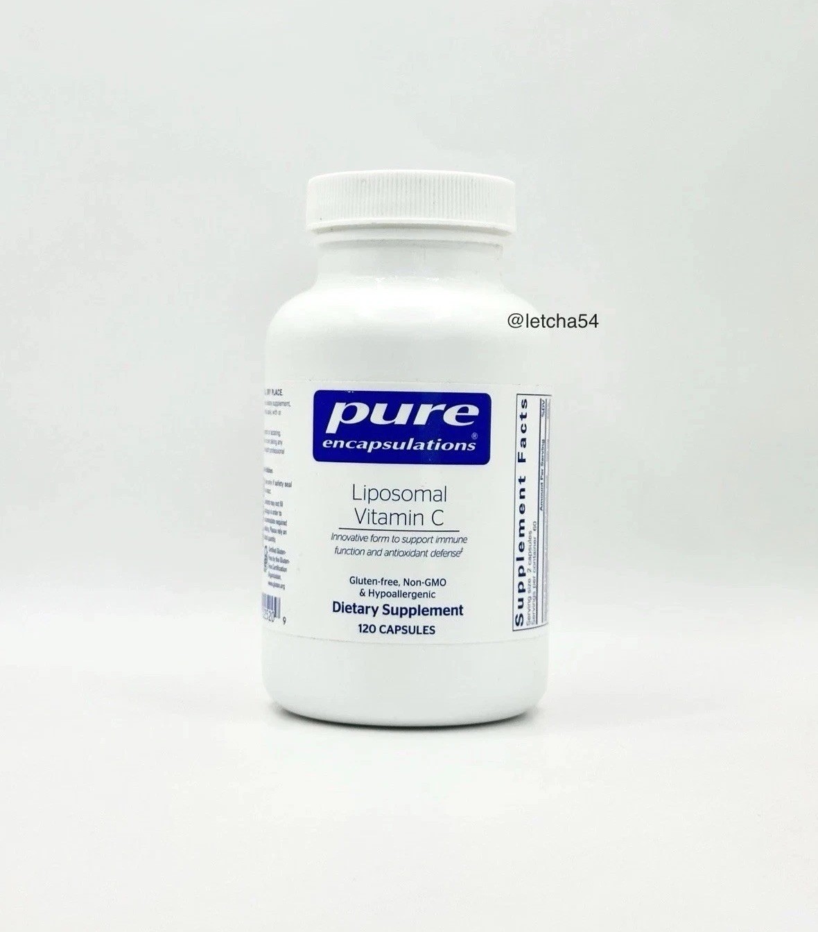 Pure Encapsulations Liposomal Vitamin C (120 Capsules) Immune Function Support