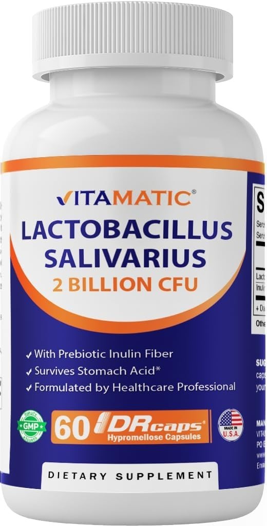 ProBioMax Lactobacillus Salivarius 2 Billion Plus Prebiotics – 60 Capsules