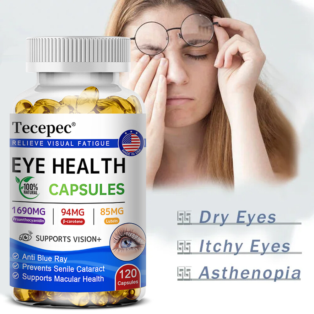 Eye Vitamins With Lutein And Proanthocyanidin Support Vision Health 120 Pills