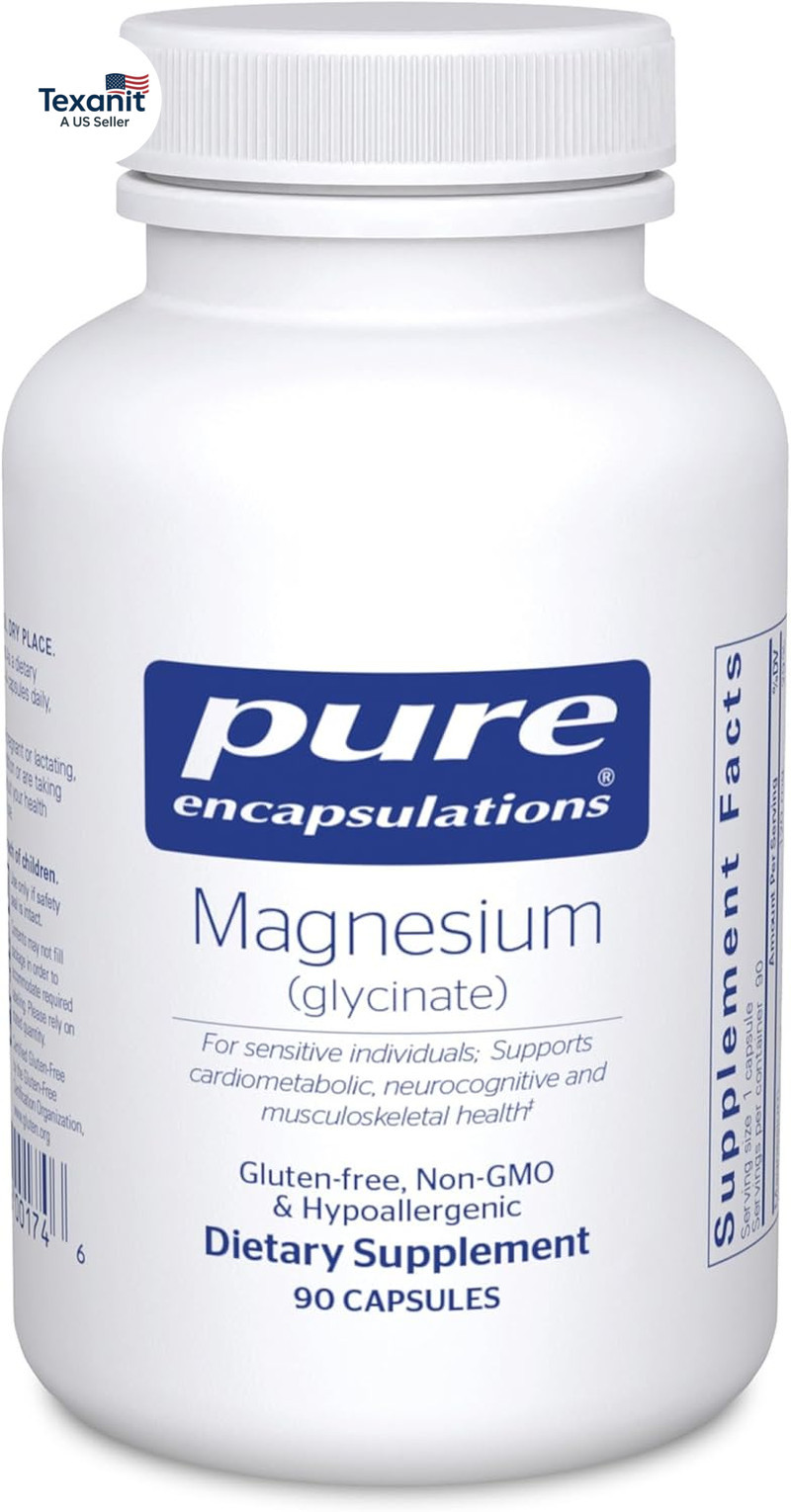 Magnesium (Glycinate) – Supplement to Support Stress Relief, Sleep, Heart Health