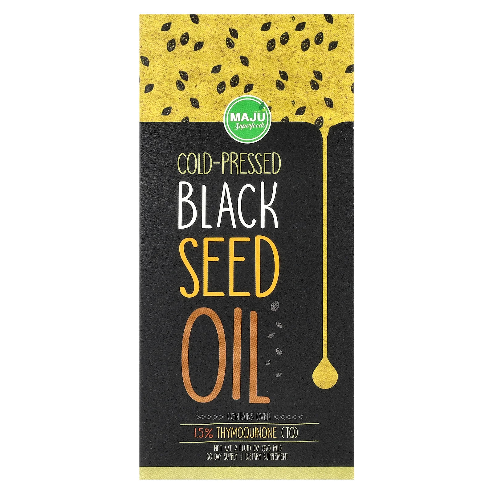 2 X Maju Superfoods, Cold-Pressed Black Seed Oil, 2 fl oz (60 ml)