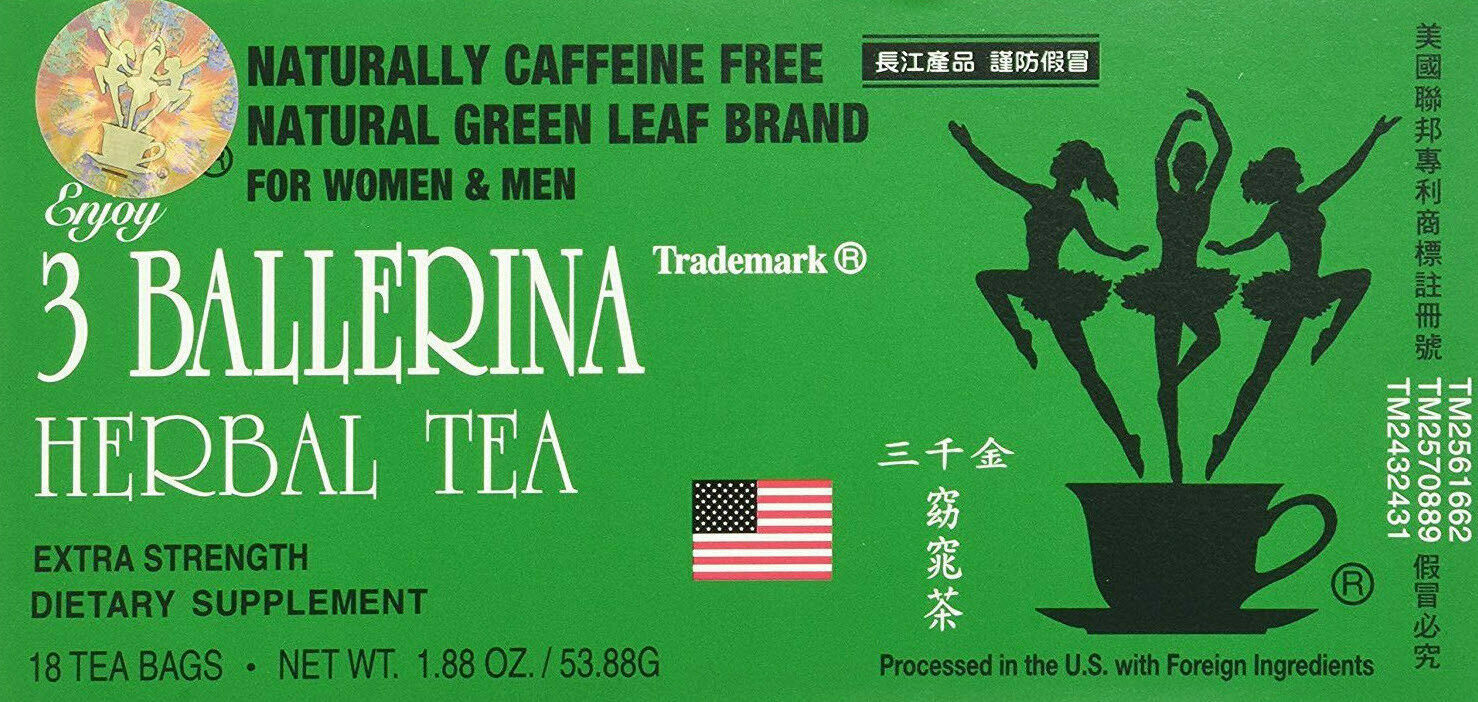 DIET HERBAL TEA EXTRA STRENGTH WEIGHT LOSS CONSTIPATION 18 BAGS 3 BALLERINA