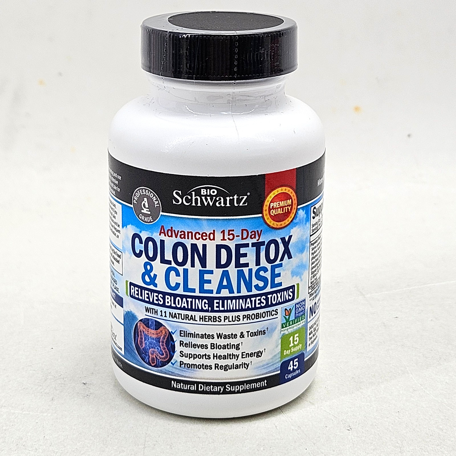 Colon Cleanser Detox for Weight Loss 15 Day, Constipation Relief, 45 ct exp 6/26