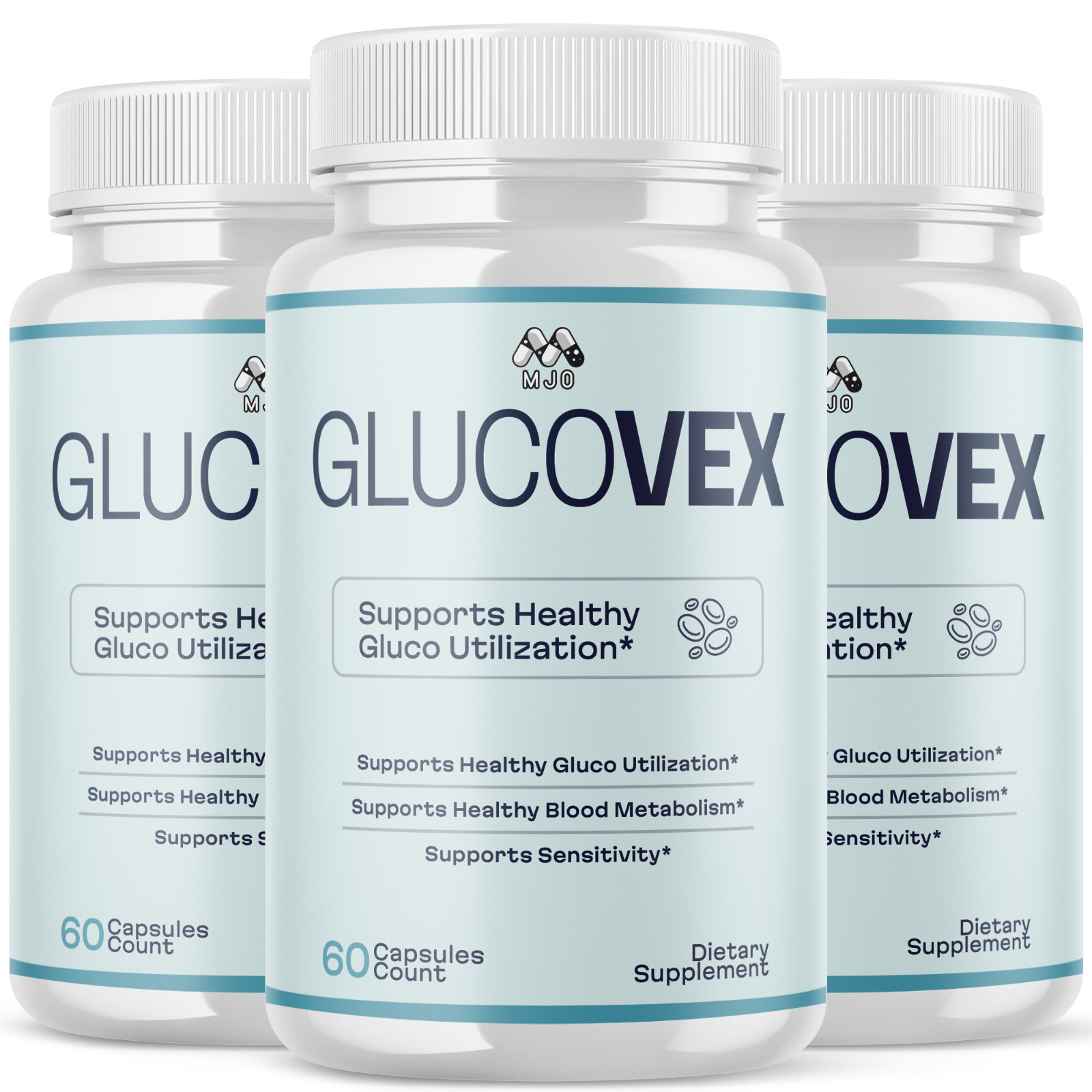 (3 Pack) Glucovex Advanced Support Blood Supplement Formula Gluco Vex 180 Caps
