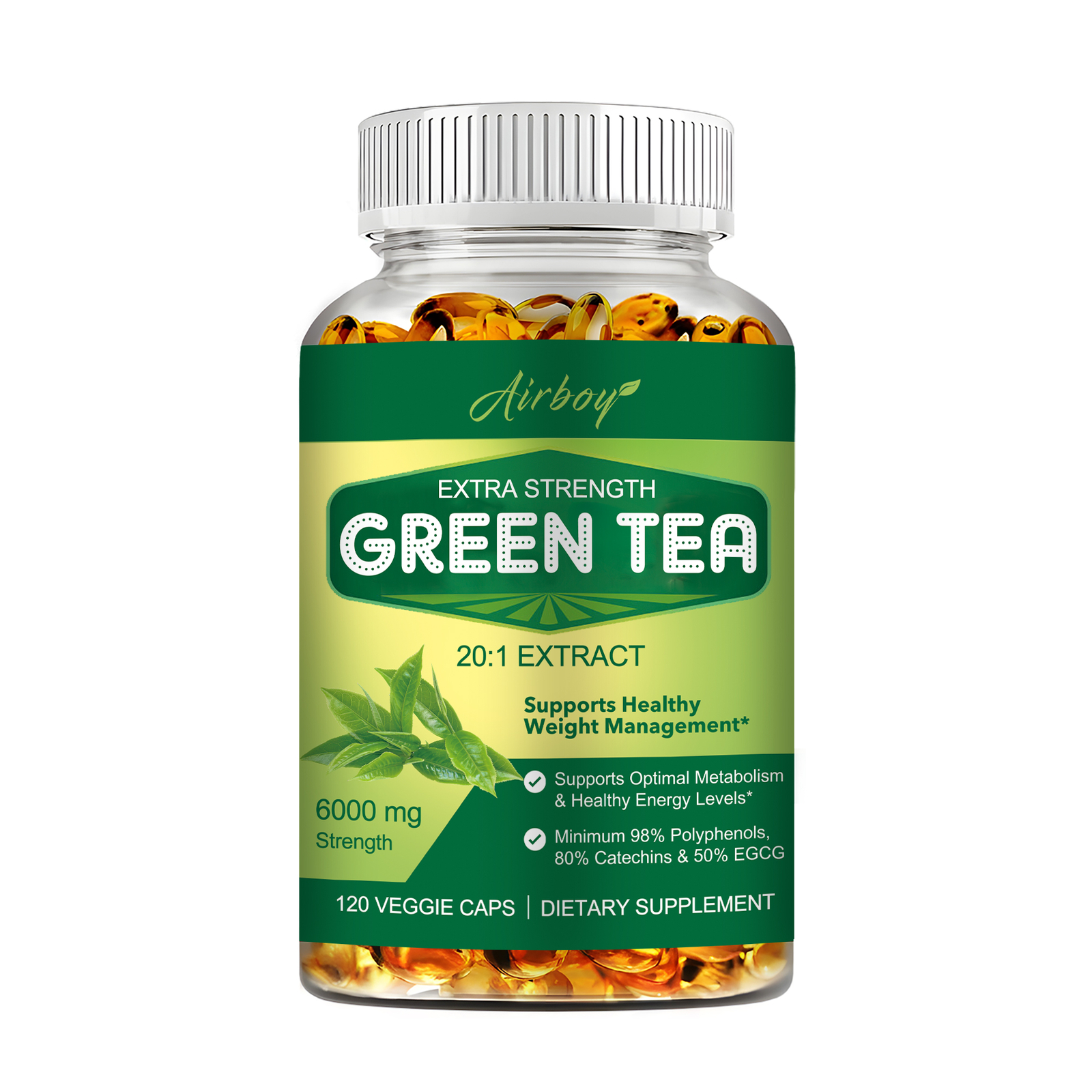 Green Tea 20:1 Extract – Weight Loss Slimming Fat Burner, Weight Management