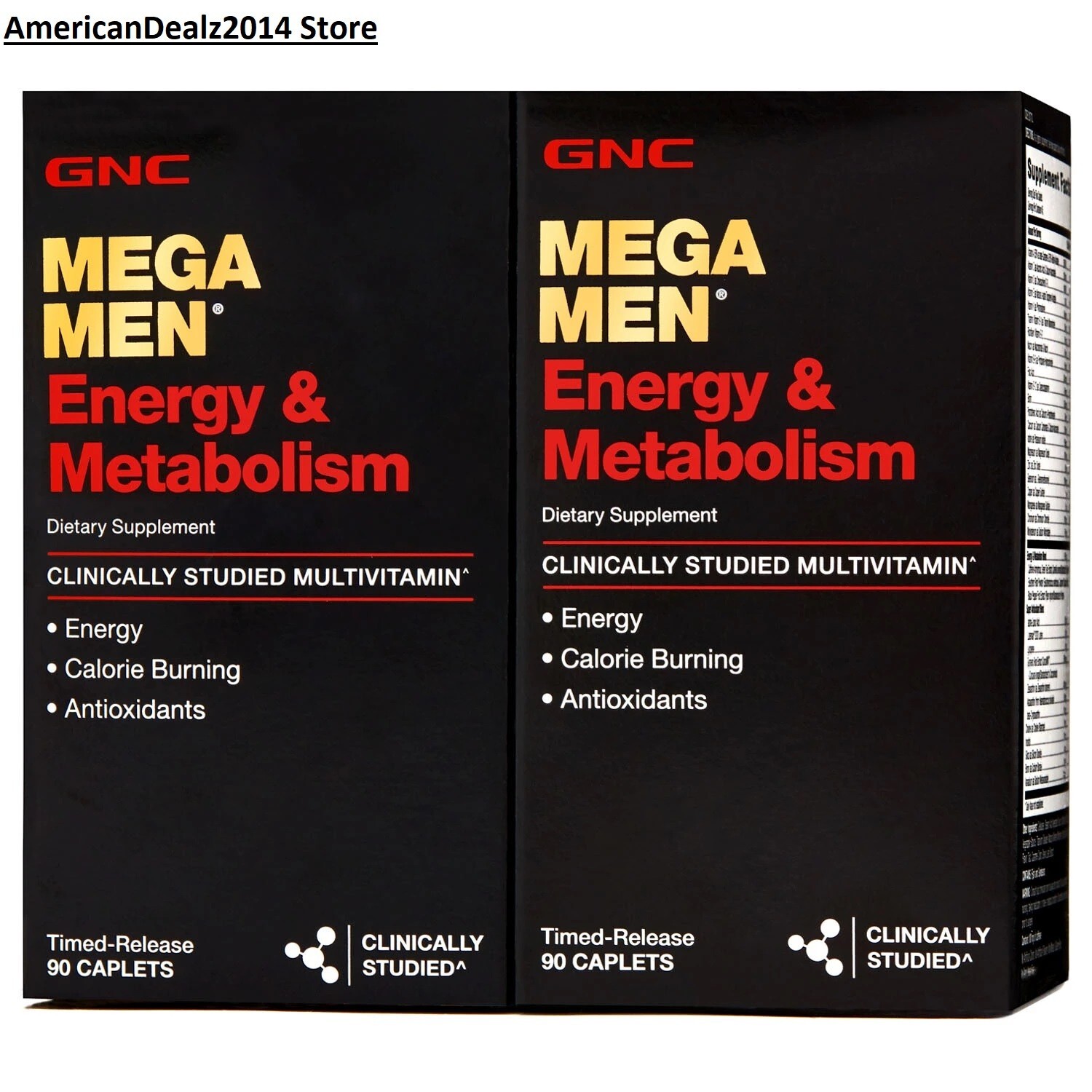 GNC Mega Men Energy & Metabolism Antioxidant Multivitamins 180 ct FREE SHIPPING