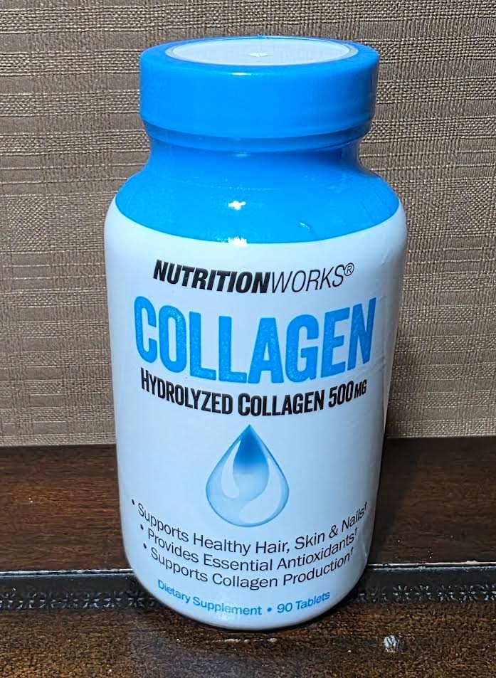 Nutrition Works Hydrolyzed Collagen 90 Tablets 500mg – Exp. 06/2028 – Sealed