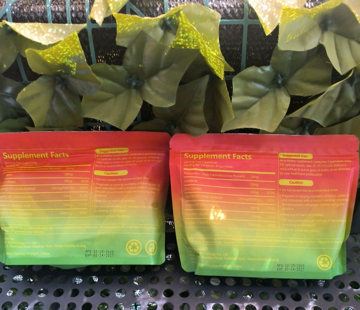 2 Daily Tanning Gummies Supplement 60×2=120 Gummies 60-Day Supply Exp:02/24/2027