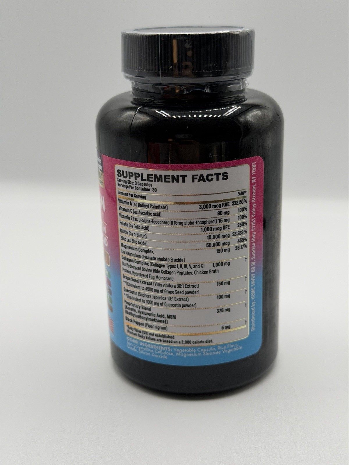 Zoyava Collagen Pills Peptides Types I, II, III, V & X SHIPS FROM USA 90 Caps