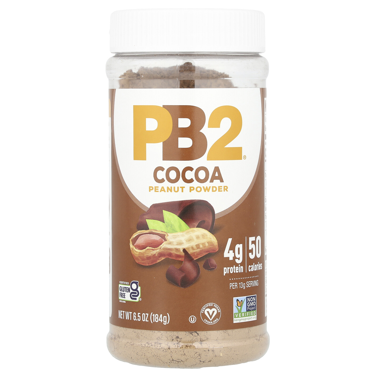 The Original PB2, Powdered Peanut Butter with Cocoa, 6.5 oz (184 g)