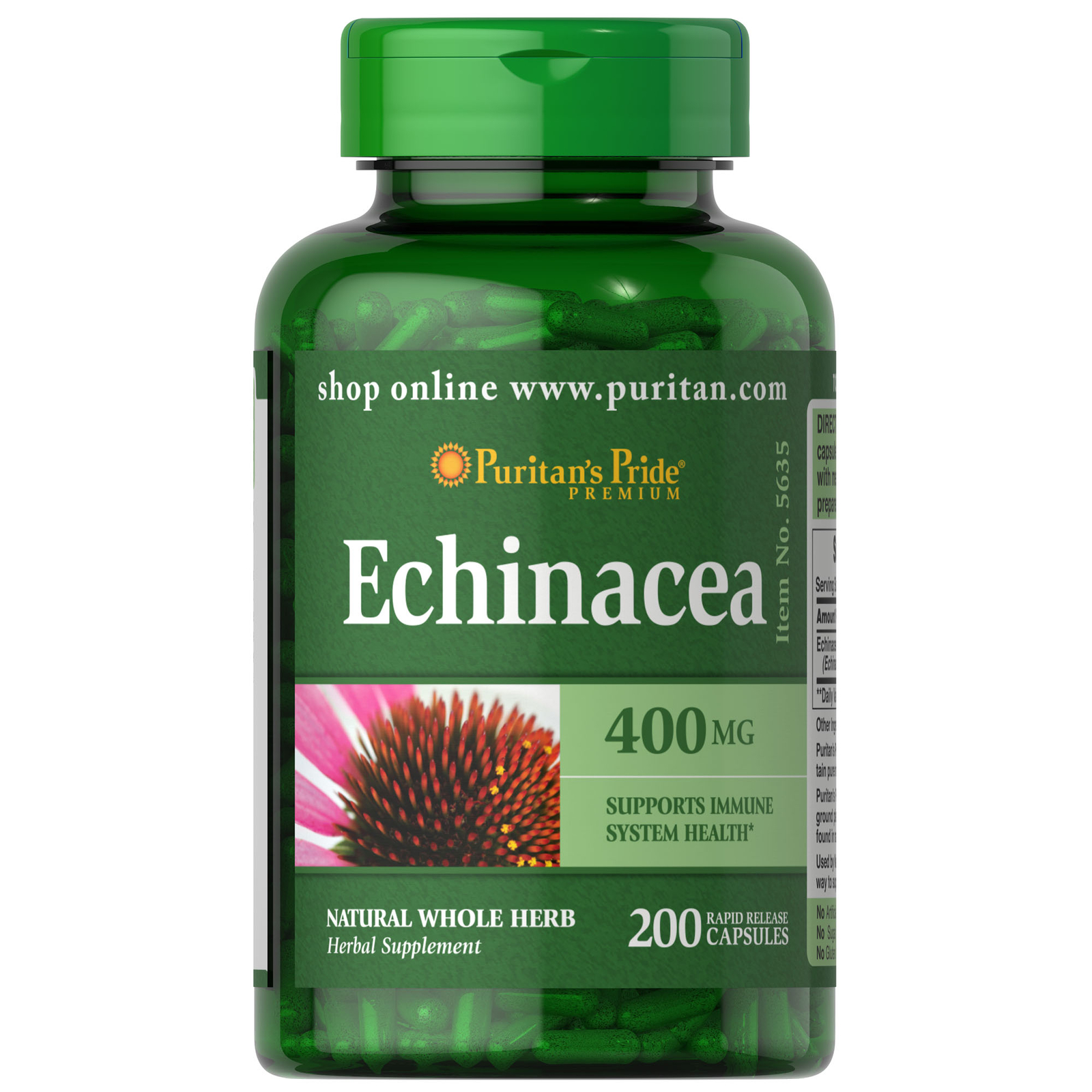 Puritan’s Pride Echinacea 400 mg – 200 Capsules