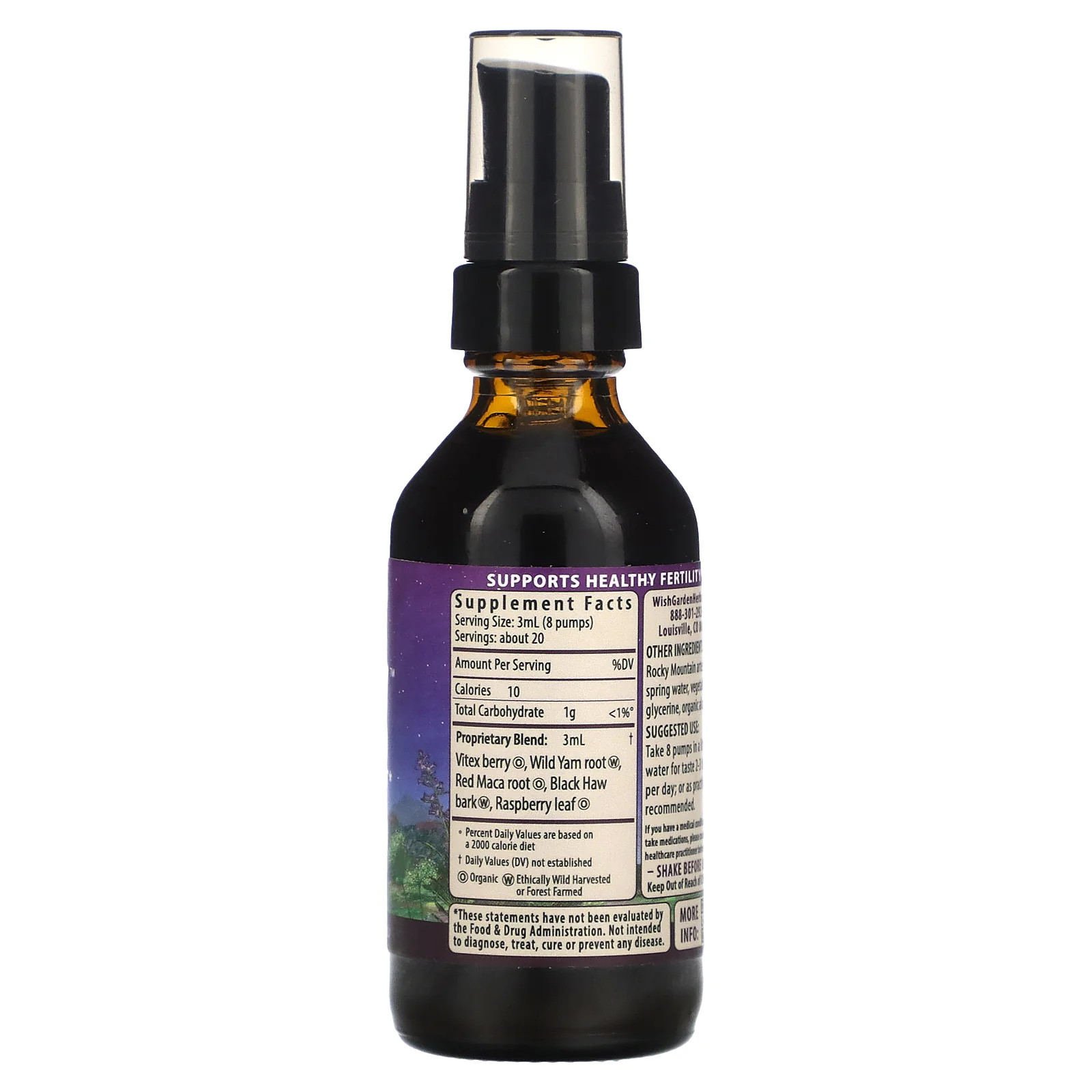 2 X WishGarden Herbs, Fertility� Prep Conception Support, 2 fl oz (59 ml)