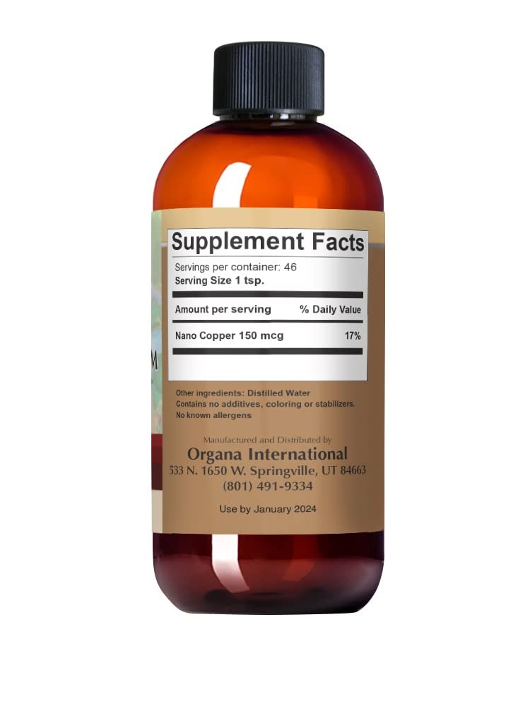 Organa Pure Crystalline Liquid Copper Supplement – 30 PPM 8 Fl Oz (Pack of 1)