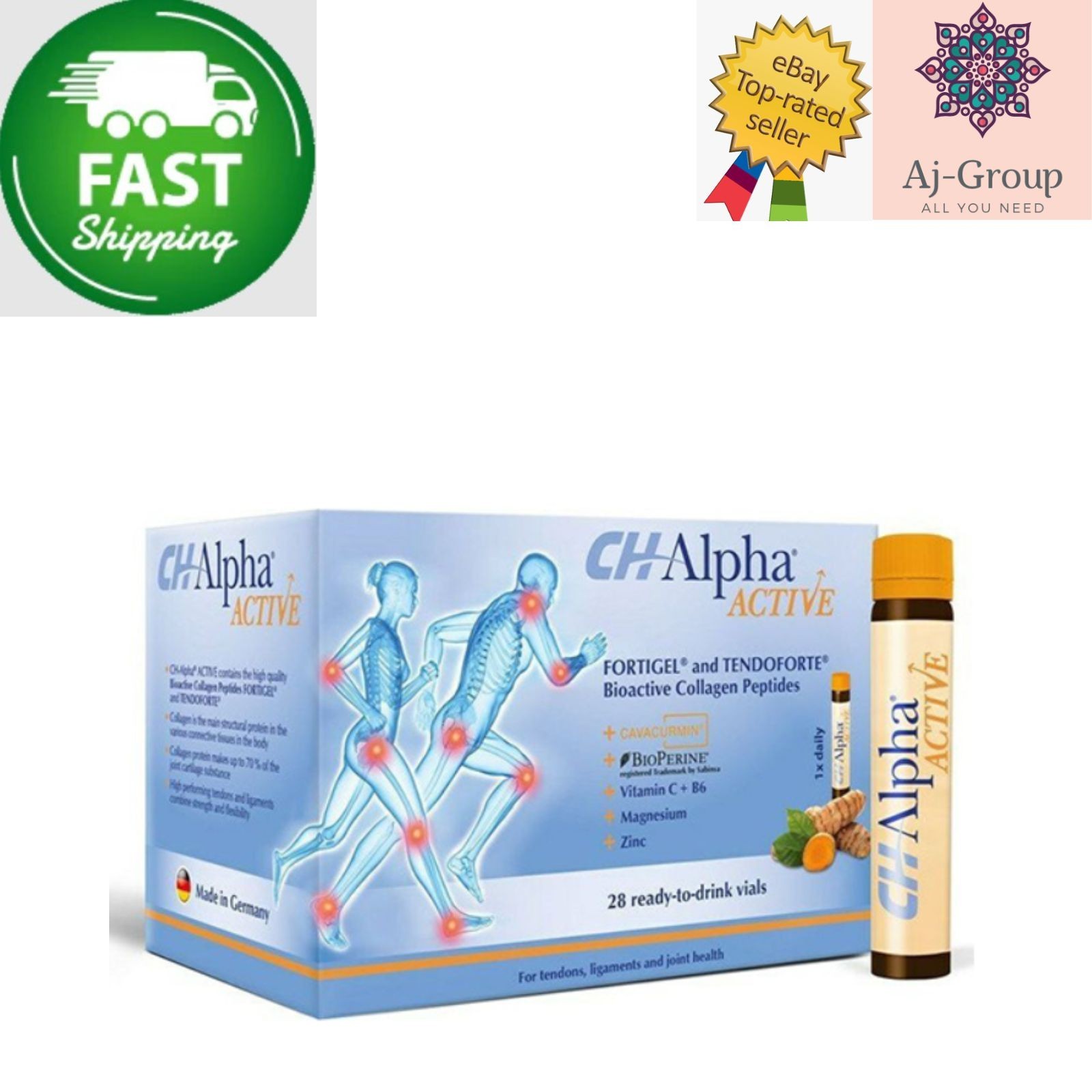 3 Pack X Ch Alpha Active (28x30ML) Drink Vials ⭐FAST SHIPPING⭐