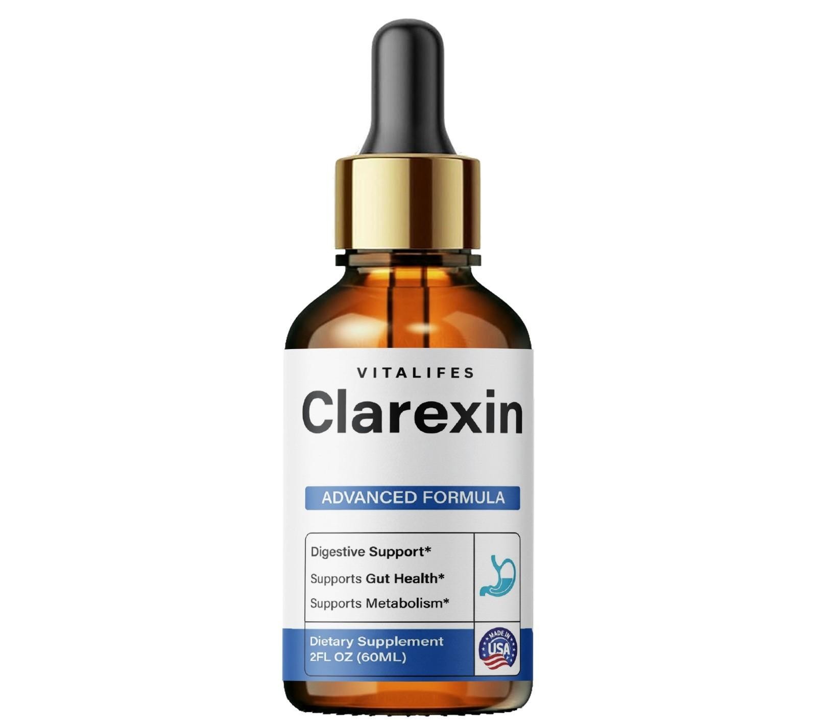 Clarexin Drops – Maximum Strength Gut Health Detox & Cleanse Formula (2 fl oz)