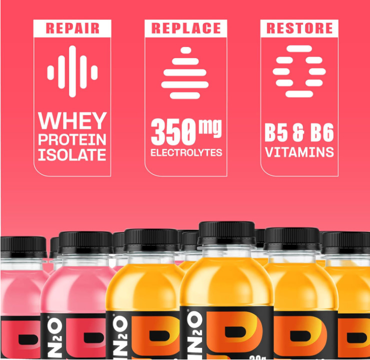 Protein2o Clear Whey Protein & Electrolyte Drink, Variety Pack, 12 Bottles