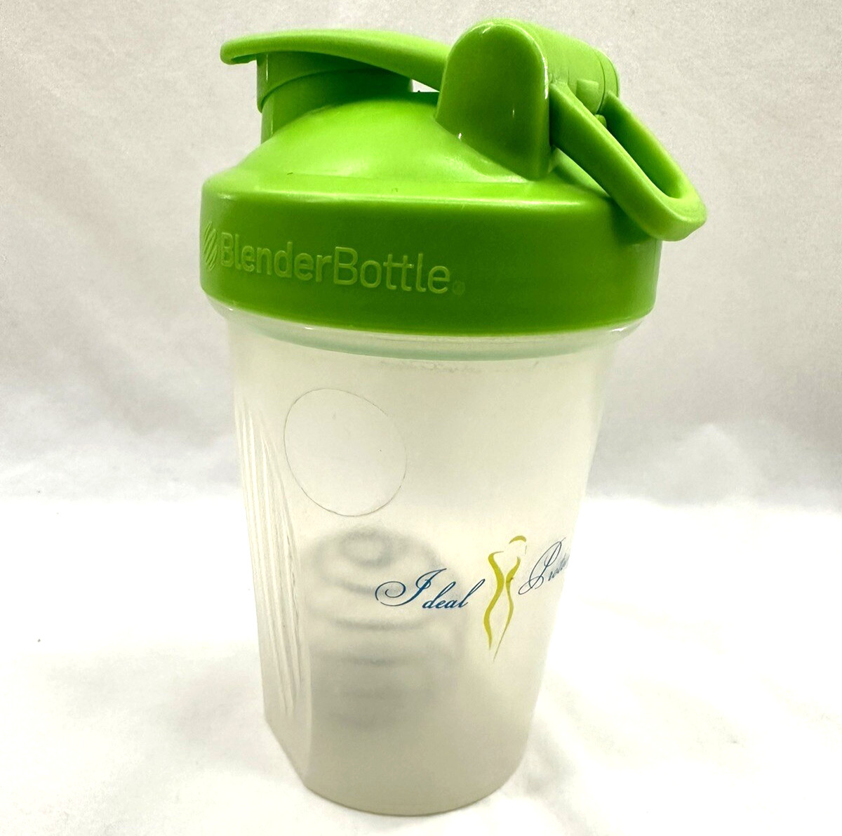 Blender Bottle 12 oz Shaker Protein Juice Green Lid Gym Workout Travel