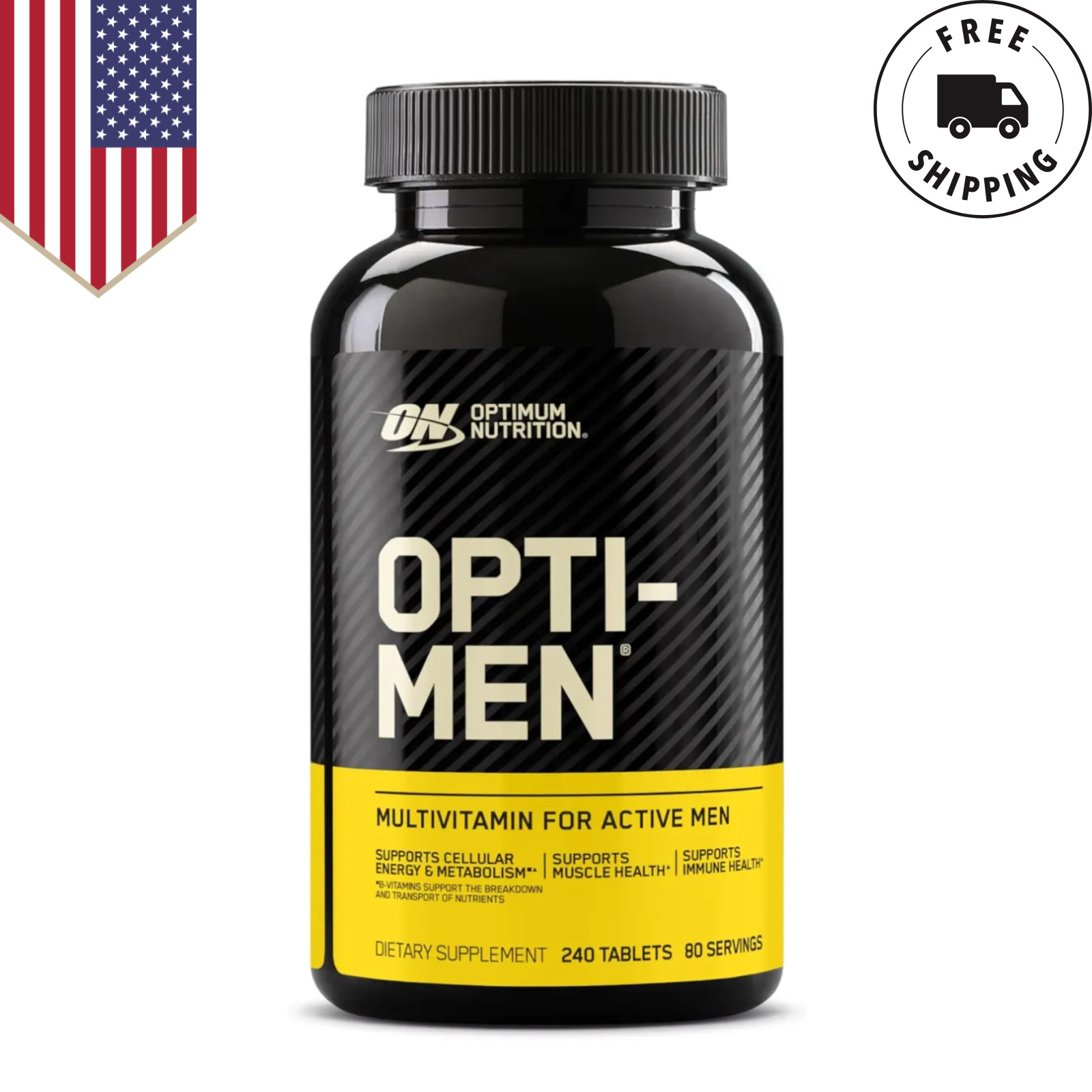 Optimum Nutrition Opti-Men Multivitamin 240 Tablets for Active Men New
