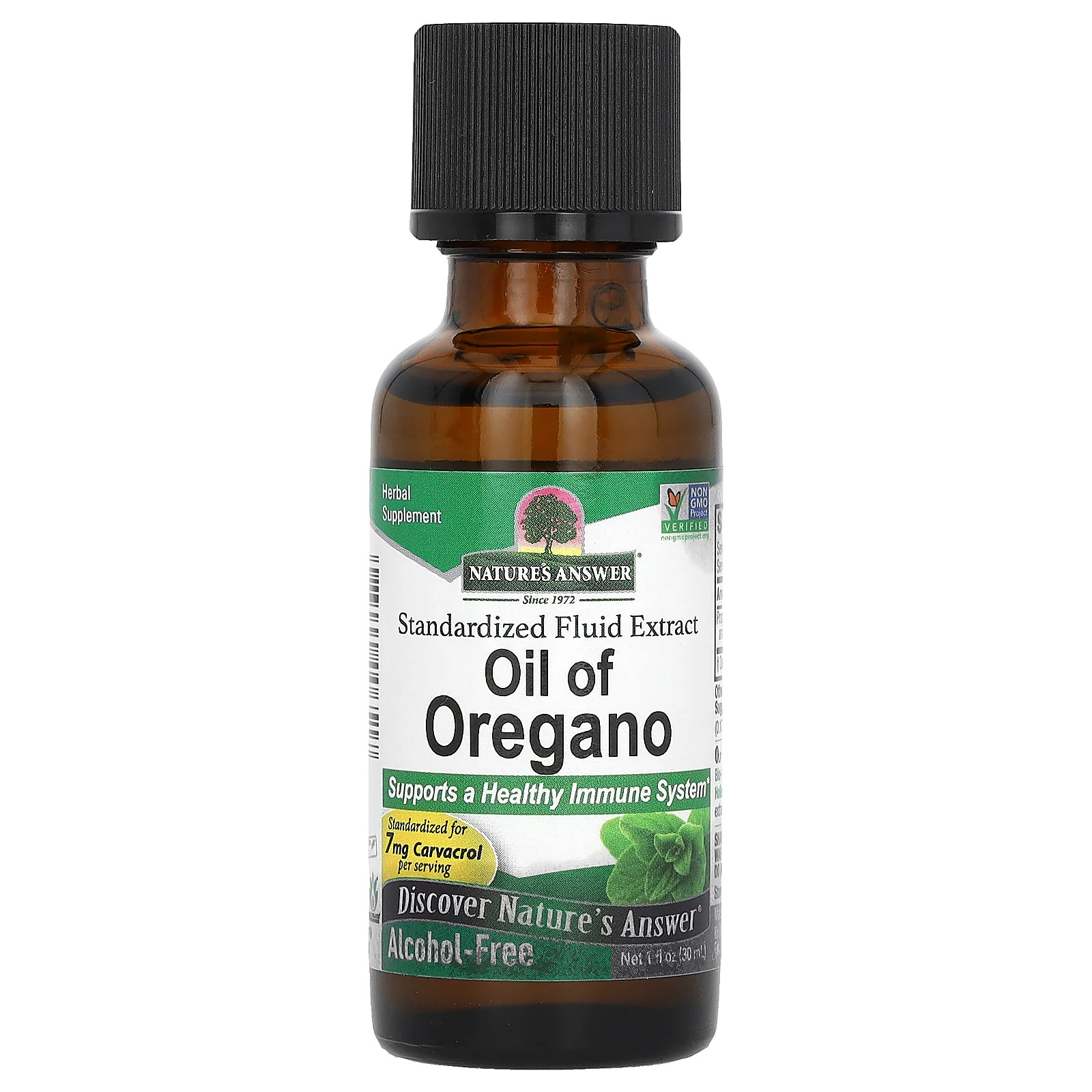2 X Nature’s Answer, Oil of Oregano, Alcohol-Free, 1 fl oz (30 ml)