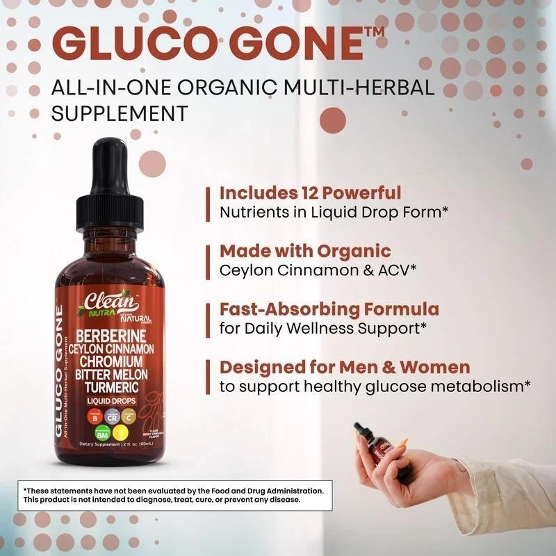 Clean Nutra Berberine with Ceylon Cinnamon Formula Liquid Drops