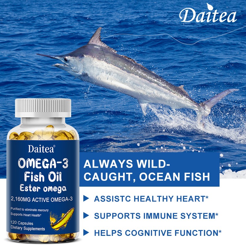 Omega-3 Fish Oil Ester 2160Mg Active Omega-3 Fish Oil-Epa/Dha-30/60/120 Capsules
