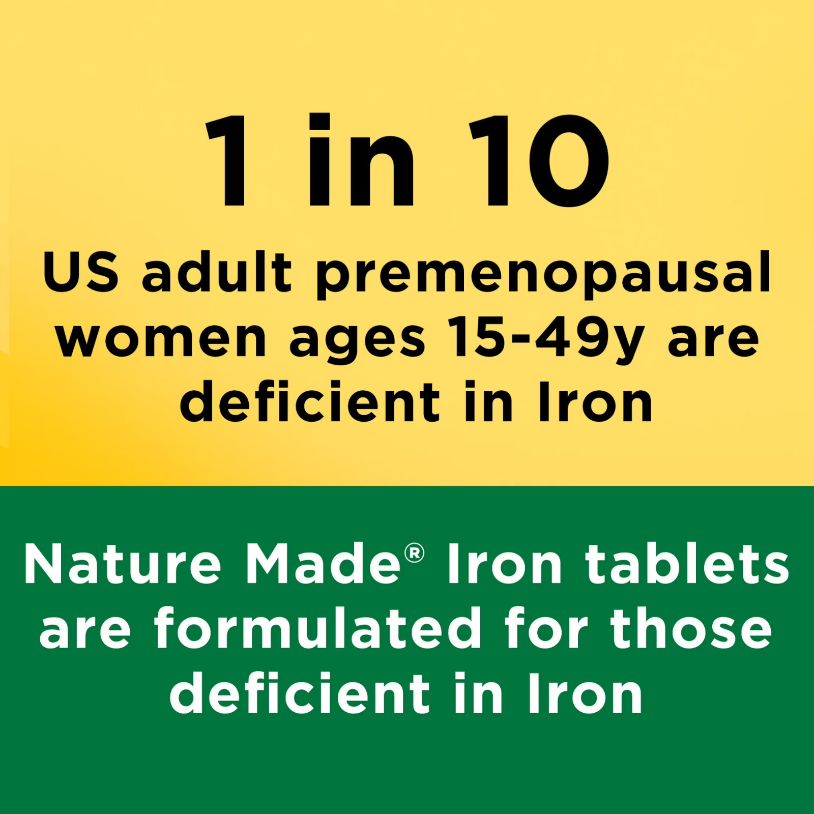 Nature Made Iron 65 mg 325 mg Ferrous Sulfate Tablets, Dietary Supplement