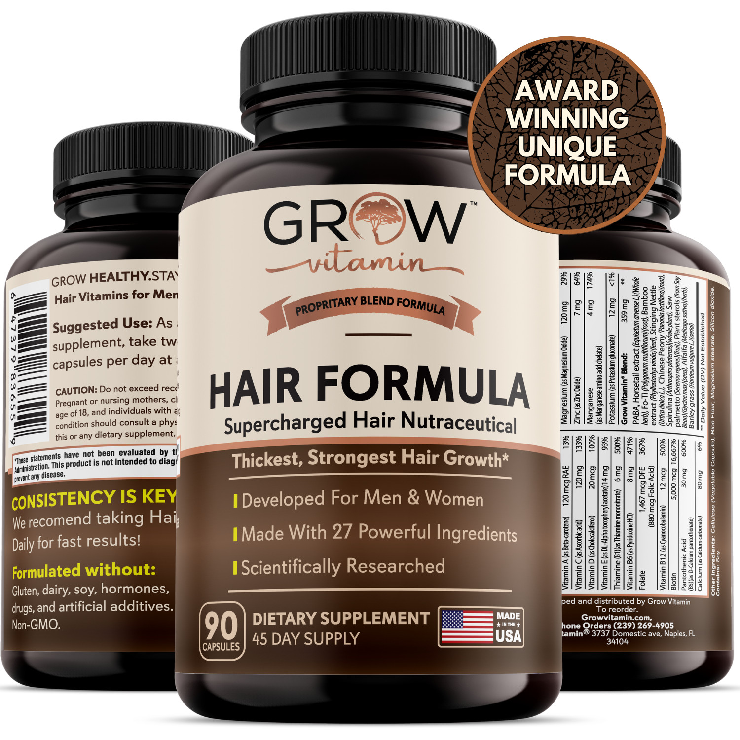 Grow Vitamin Hair Formula