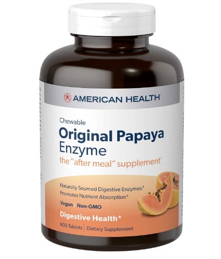 Original Papaya Enzyme 600 Chewable Tabs – Exp 1/2026